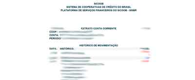 Banco Cooperativo do Brasil (SICOOB) - layout 1