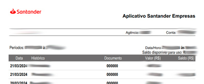 Banco Santander - layout 8