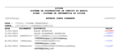 Banco Cooperativo do Brasil (SICOOB) - layout 4