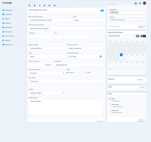 Informações completas sobre cada registro.